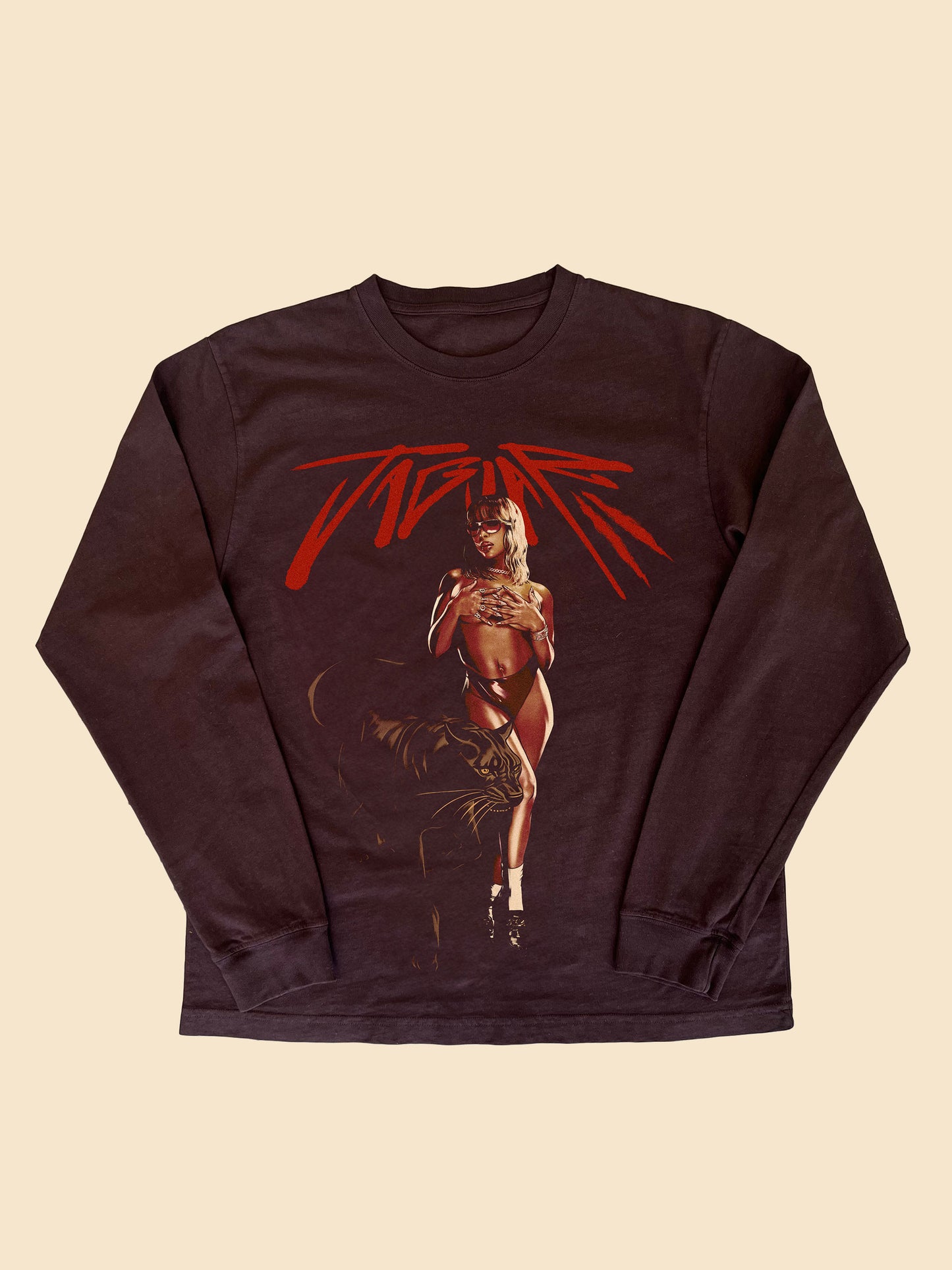 Jaguar II Brown Long-Sleeve Tee