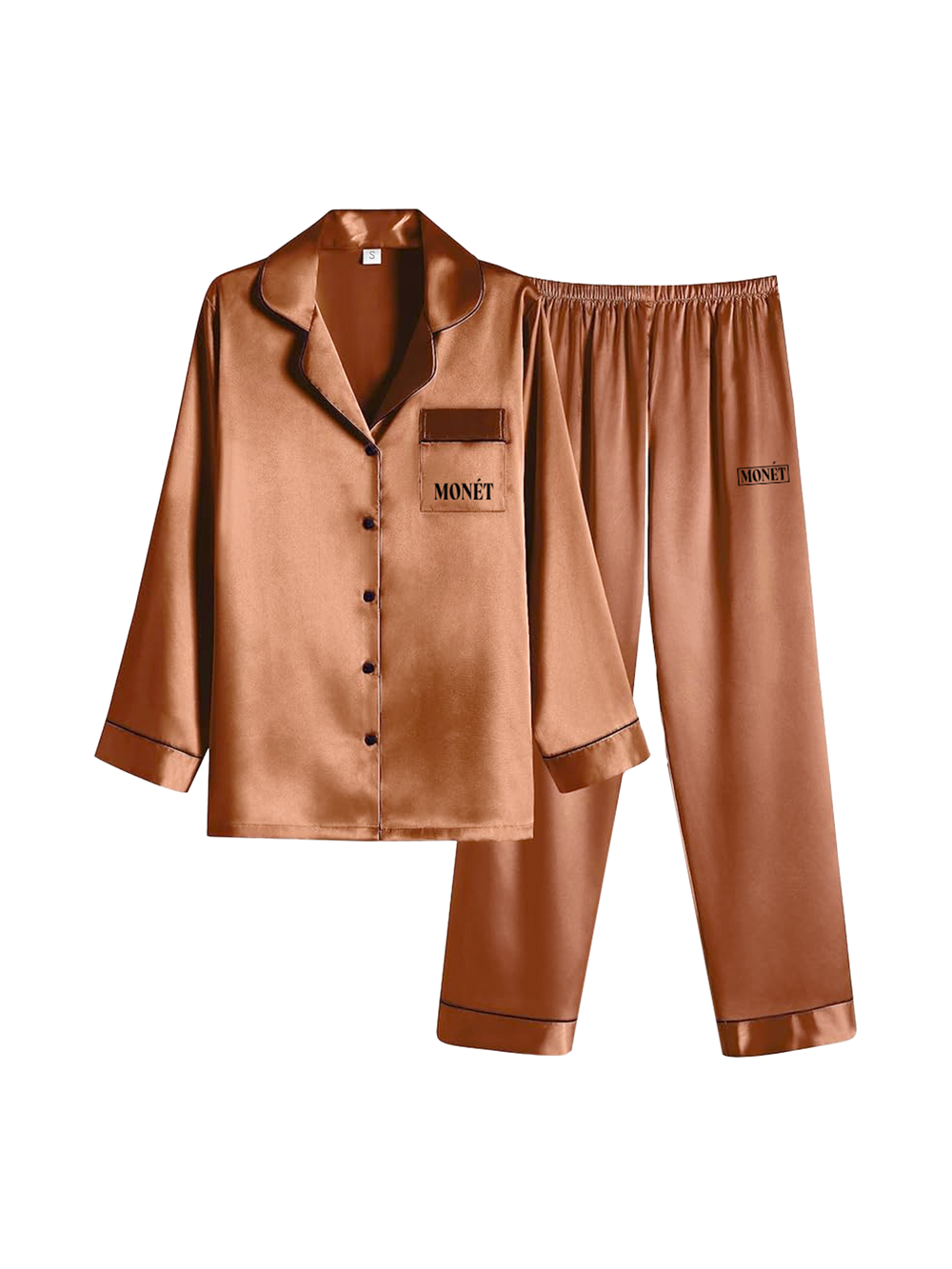 Mocha Satin PJ Set 🍫